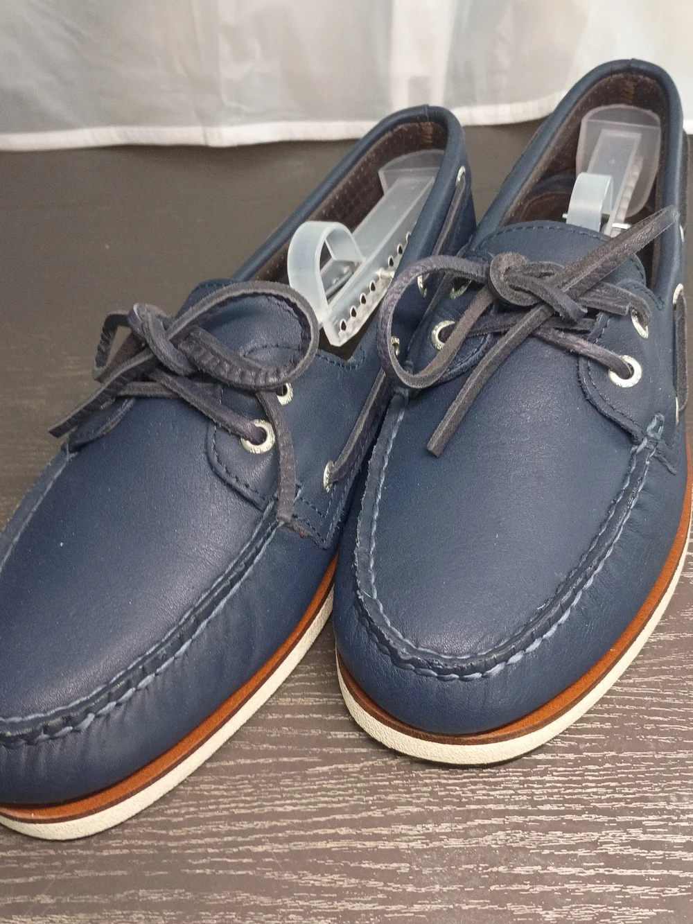 Sperry GOLD CUP Men's 9M Navy Blue Leather Boat Shoes. Like NEW!!!